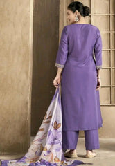 Royal Blue Embroidered Kurta Set