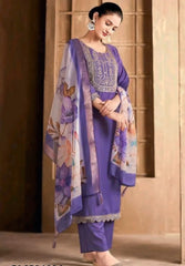 Royal Blue Embroidered Kurta Set