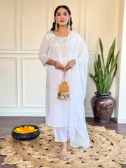 Lilac Kurta Set with Sequin Work