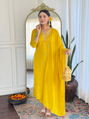 Teal Blue Embroidered Kurta Set