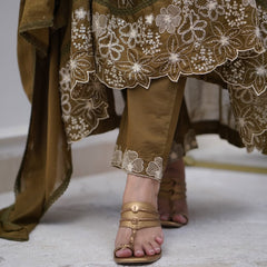 Black Kurta Set with Printed Dupatta